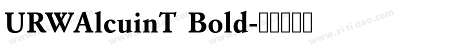 URWAlcuinT Bold字体转换